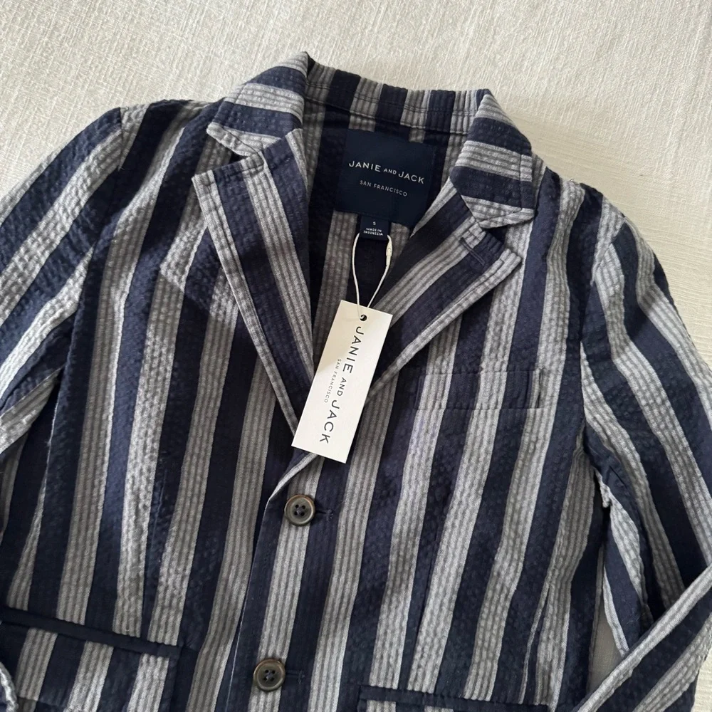 Janie and Jack Navy Grey Blazer - New with Tags, size 5